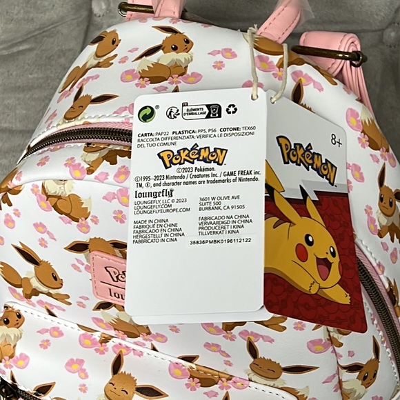 Loungefly Pokemon Eevee Sakura Mini Backpack - Picture 7 of 7